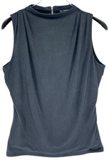 GUESS Femme Blouse Noire Sans Manches À Col Rond Taille M