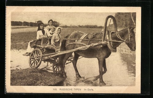 Carte postale dans village - postale,