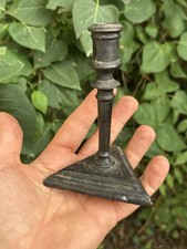 Rare Petit Bougeoir du XVII Eme  & Patine Magnifique & Bronze & Haute Époque