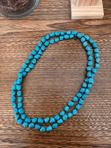 Collier perles turquoise - perles, de
