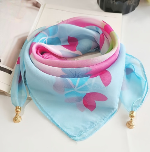 Foulard carré mousseline - foulard,