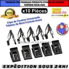 x10 CLIPS METAL FIXATION TABLEAU DE BORD GARNITURE PEUGEOT CITROEN RENAULT DACIA