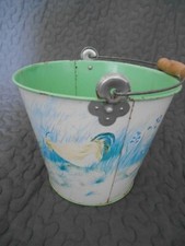 *SEAU DE PLAGE VINTAGE EN TOLE