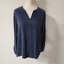 JcSophie Navy Cupro chemisier