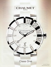 Publicité Advertising 018  2008  montre Class One par Chaumet