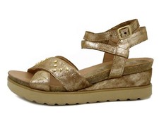 Sandales Femme Beige En Cuir