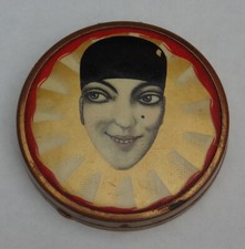 rare magnifique ancienne boite a poudre art déco signé tokalon paris lalique