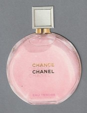 Carte publicitaire  - advertising card - Chance Eau Tendre de Chanel recto verso