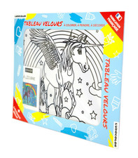 Ludocolor : Tableau velours - La Licorne Arc-en-ciel