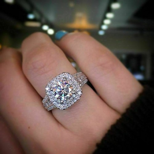 Bague fiançailles double - fiançailles,