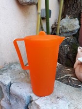 Pichet Broc Orange Plastique Vintage