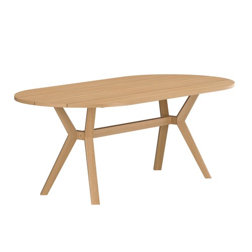 Table jardin ovale teck - table, en