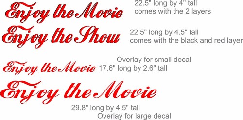 Enjoy the movie - enjoy, overlay