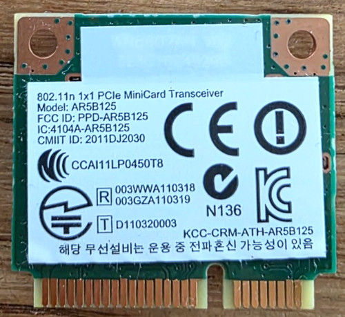 Carte wifi atheros ar5b125 - atheros,