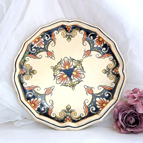Assiette décorative faïence