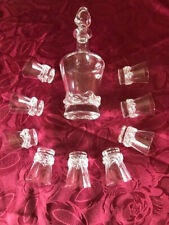 CRISTAL DAUM ANNEE 68 // 1 CARAFE + 9 VERRES LIQUEUR OU PORTO // SERIE SORCY