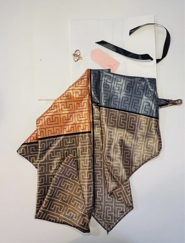 Foulard carré marron avec - carré,