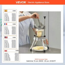 SucceBuy Commercial Vegetable Fruit Heavy Duty Professional Food Dicer Kattex Fr