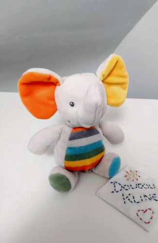 Peluche doudou éléphant gris - peluche/doudou,