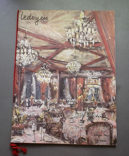 Menu ancien restaurant paris - menu,