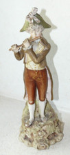 JOUEUR DE FLUTE PERSONNAGE EN PORCELAINE ANCIENNE