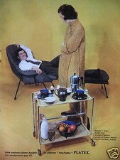 PUBLICITÉ 1956 PLATEX TABLE