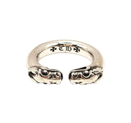 Chrome hearts double dog ring - dog,
