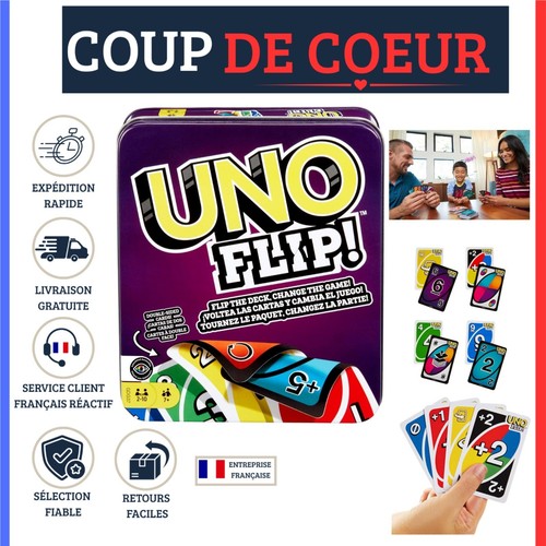Jeu cartes uno - de, flip