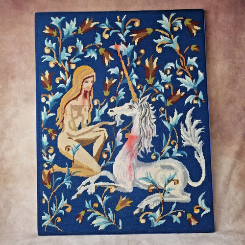 Broderie canevas vintage - broderie,
