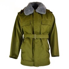 Authentic Armée Tchèque Parka M85 Doublure Amovible Capuche Fourrure Olive