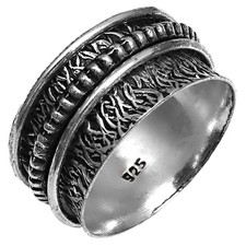 Bague toupie en argent pour femmes bague à quatre toupies bague bijoux en...