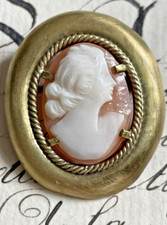 Broche Pendentif Camée Ancien