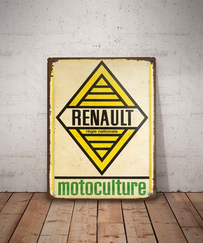 Plaque métal vintage renault - plaque,