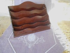 Porte Courrier Trieur Lettres Ancien En Acajou