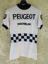 Maillot cycliste PEUGEOT MICHELIN BP années 60 vintage shirt jersey Eddy MERCKX