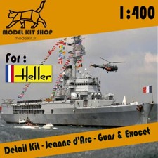 Kit de detaillage - Heller Jeanne d'Arc #01 Canon Et Exocet 1:400 by modelkit.fr