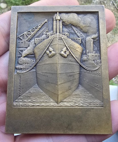 Médaille plaquette en - médaille, /