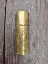 Briquet de Poilu WW1 en douille – Daté 1916, objet tranchée authentique