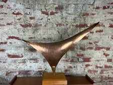 Sculpture en cuivre "La voile Libre" école moderne 