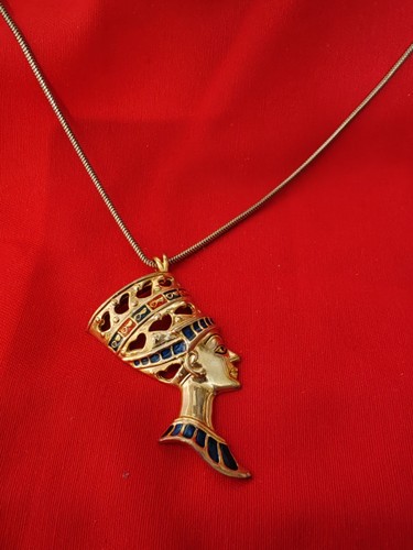 Collier néfertiti doré - néfertiti,