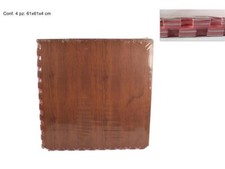 Tapis Puzzle Eva Effet Bois Tapis Jeu Gymnase Maison 61x61 4pcs Dfh