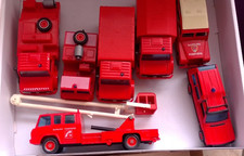 lot 7 véhicules miniature 1/50  POMPIERS  SOLIDO