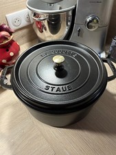 Cocotte en fonte staub 30cm noire mat