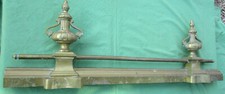 Devant de cheminée garniture laiton bronze ancienne style Louis XVI large 101 cm