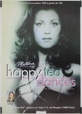 Happy Tea Dances - 30 ans de Sheila 1992 Affiche Originale Musique