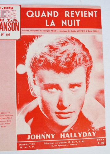 Partition johnny hallyday - partition,