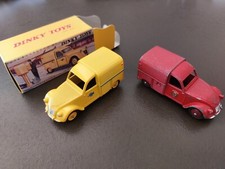 Lot 2 Dinky toys Citroën 2 CV France meccano Pompier+Édition ATLAS Postes/boite