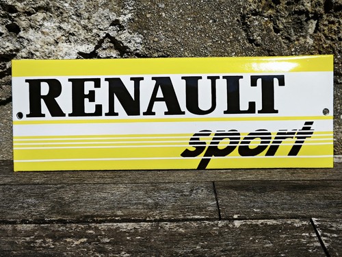 Plaque émaillée renault - émaillée,