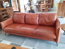 canapé 4 places cuir pleine fleur