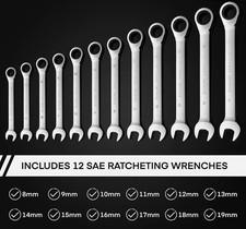 12 Pcs Jeu de Clé Mixte à